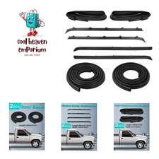 8PCS Door Seal Window Run Channel Sweep Felt Rubber Compatible with C1500 C25...