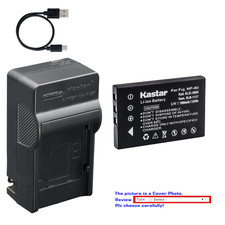 Kastar Battery AC & USB-C Charger for Fujifilm FinePix 50i F401 F410 601