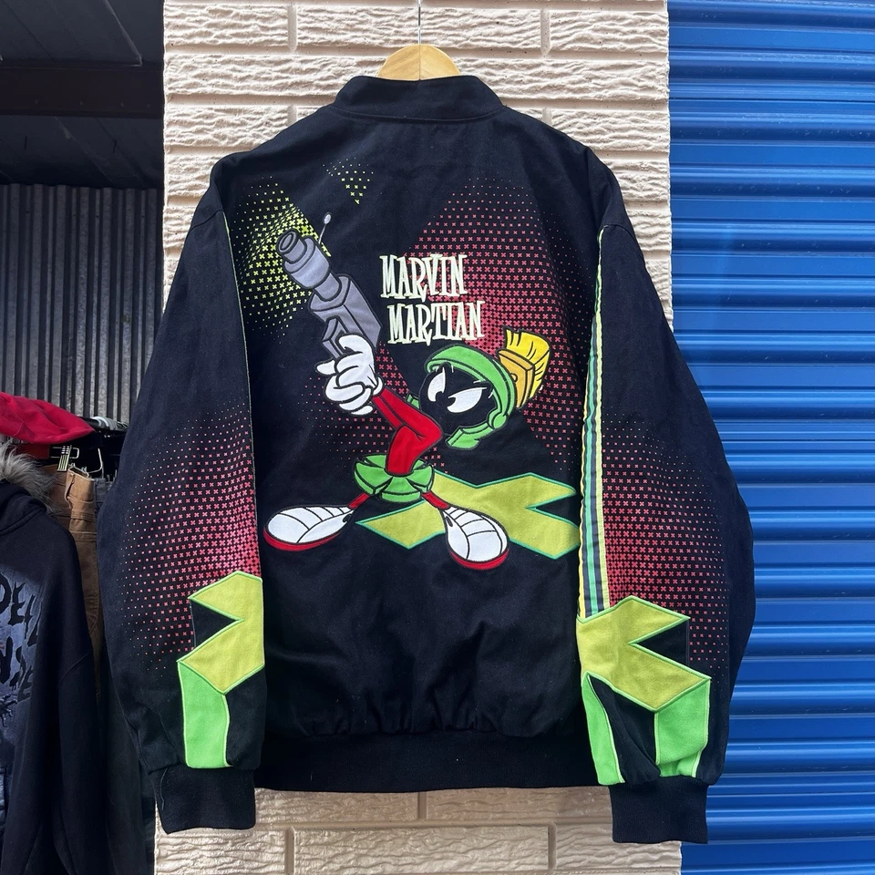 Vintage JH Marvin The Martian Looney Tunes Collaboration Jacket Mens Size XXL - Image 3 of 4