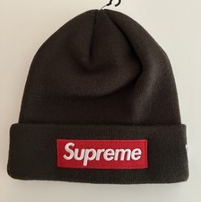 Supreme | New Era Box Logo Beanie | Braun FW22