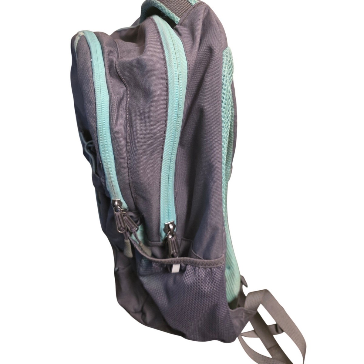 The North Face Jester Backpack Gray Mint Green School Travel  display picture 1