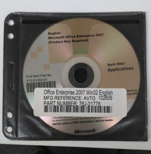 Office 2007 Enterprise 10 Pc's Visio 2007 Windows 11 and 10