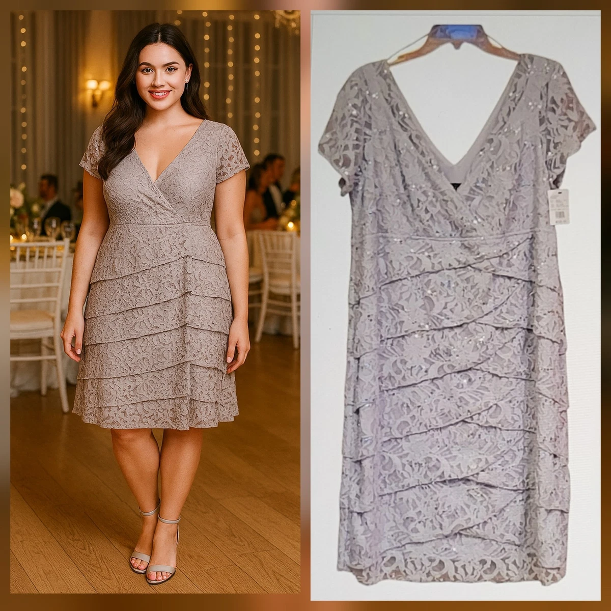 sachin and babi light blue dress David's Bridal Party/Cocktail Plus Size Dresses for Women for sale