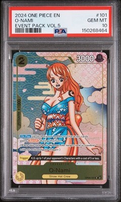 2024 ONE PIECE JP ナミ #101 GEM MT 2024 ONE PIECE EVENT PACK VOL.5 #101 O-NAMI PSA 10 | eBay