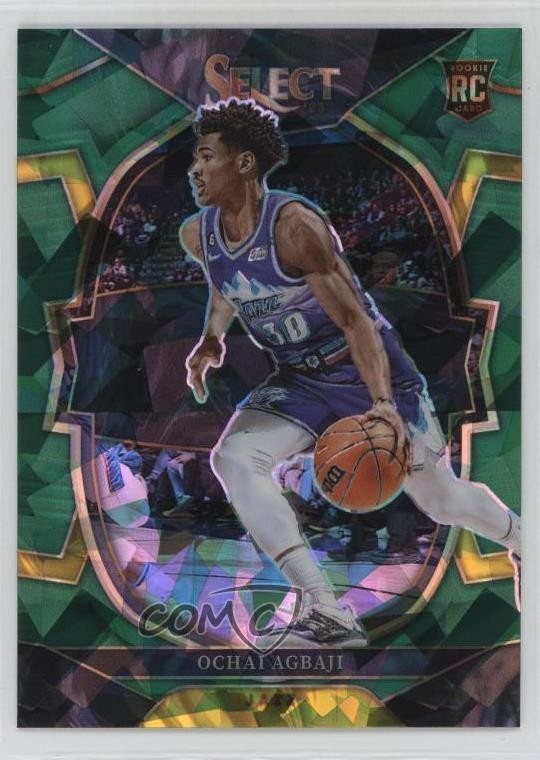 2022-23 Panini Select Concourse Green Ice Prizm Ochai Agbaji #96 13wt