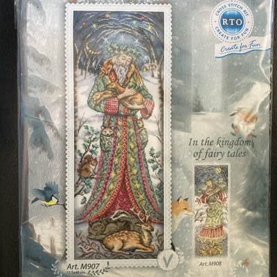 KING OF FAIRYTALES Cross Stitch Kit M907 ~ Deer, Squirrel, Rabbit, King