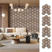 0.7 In. X 2 Ft. X 2.5 Ft. Walnut Wood Acoustic Panels, MDF Decorative Wall Panel