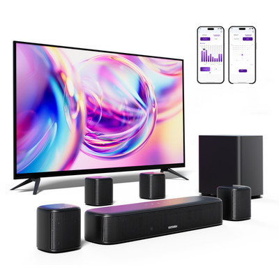 ULTIMEA Virtual Surround Sound Bar for TV with Subwoofer & Speakers Aura A30/A40