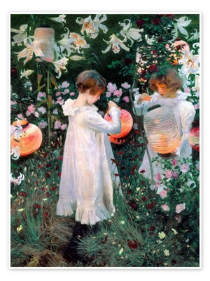 Poster Nelke, Lilie, Rose - John Singer Sargent