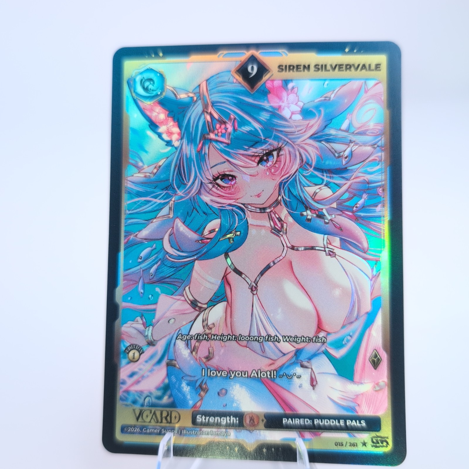 Gamersupps Vcard Fractured Paradox Siren Silvervale Holo 9 1st Edition 015