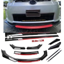 Front Bumper Lip Spoiler Splitter Glossy Black Red For Scion tC xB FR-S Body Kit