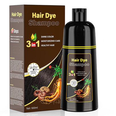 Dunkelbraun Haarfärbe Shampoo 3-in-1 Dark Brown Hair Dye