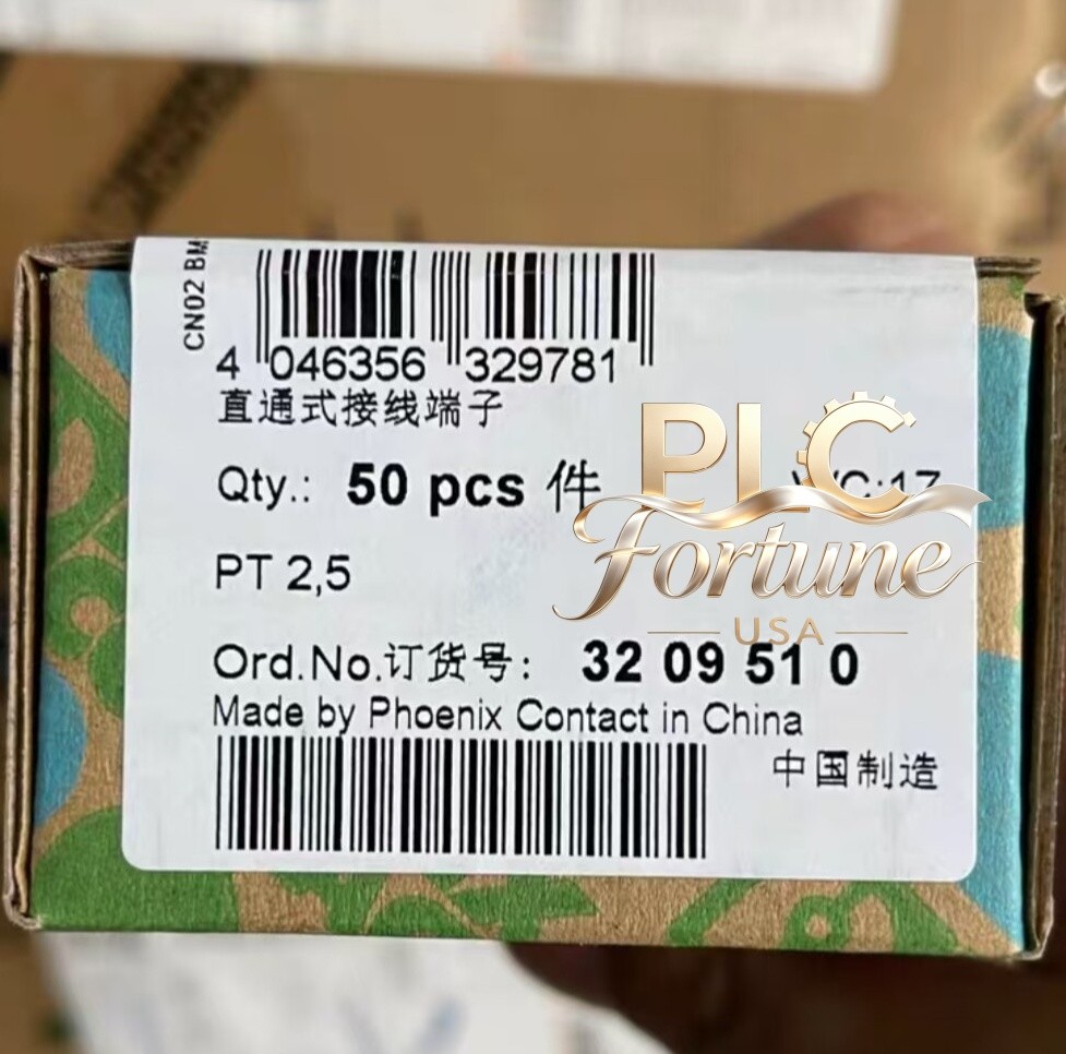 50Pcs New Phoenix Contact 3209510 PT 2,5 Feed-Through Terminal Block Fast ship