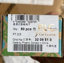 50Pcs New Phoenix Contact 3209510 PT 2,5 Feed-Through Terminal Block  Fast ship