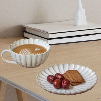 Kaffeetasse und Untertasse Set Tee Tasse mit Tablett 220 ml Wohnkultur