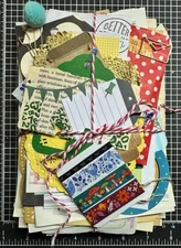 100+ Piece Junk Journal Supply Ephemera Vintage Modern Lot Paper Unique Mystery