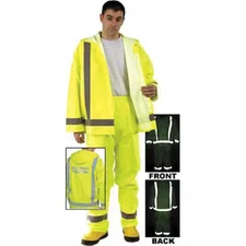 Mcr Safety 500Rpwl Hi-Visibility Rain Pants, Polyurethane, 31 In Inseam,