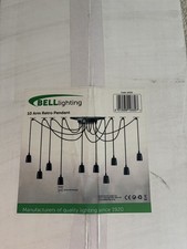 Spider Lighting, 10 Light Retro Hanging (10 Arms)