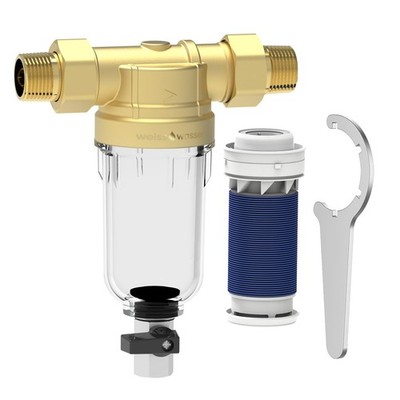 Weiss Wasser 90 Micron Disc Spin Down Sediment Filter, Reusable ＆ Anti-Clog