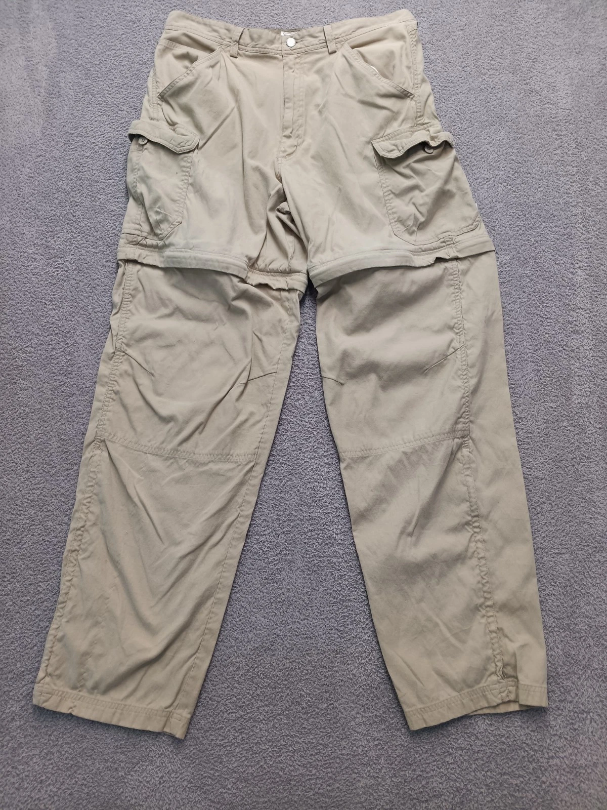 REI Men’s Convertible Cargo Hiking Pants 36 Long Zip-Off Quick Dry Khaki
Opens in a new window or ta