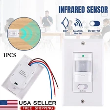 1Pack Automatic PIR Occupancy Motion Sensor Light Switch Auto On/Off Infrared US