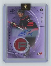 2025-26 SP Game Used Purple Auto Premium Memorabilia /10 Seth Jarvis Auto 01/10
