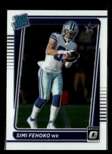 2021 Donruss Optic Rated Rookie #242 Simi Fehoko Dallas Cowboys Football Card