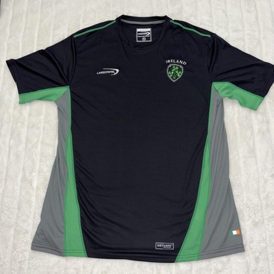 Lansdowne - Ireland Rugby Football Club - Black & Green Jersey Shirt - Men's XL