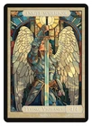 Angel Warrior Stained Glass Token Givememana Tokens Magic the Gathering
