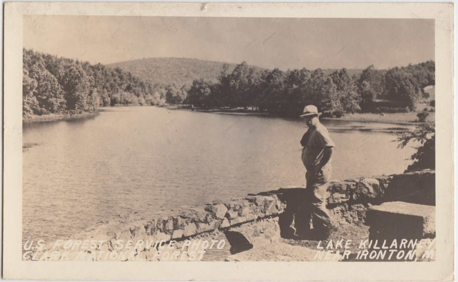 Missouri MO Postcard 1949 LAKE KILLARNEY Near IRONTON Real Photo RPPC