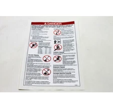 Genie 114389GT, Decal Label Danger General Safety, S40/45 