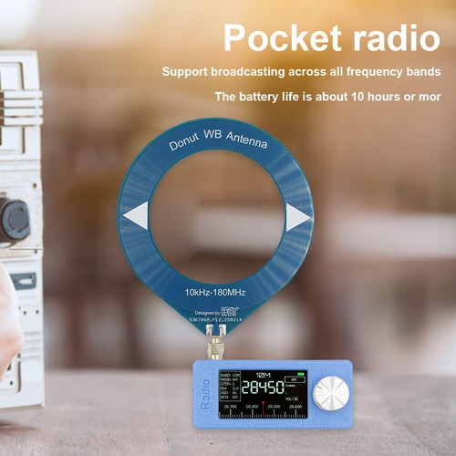 SI4732 05-108MHz Przenośne radio LSB USB AM FM Radio 2szt Antena (niebieska) - Zdjęcie 10 z 11
