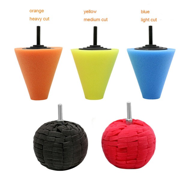 5x cuscinetti lucidanti spugna lucidante inserto lucidante avvitatore a batteria per lucidatrice auto- 5x cuscinetti lucidanti spugna lucidante inserto lucidante avvitatore a batteria per lucidatrice auto-