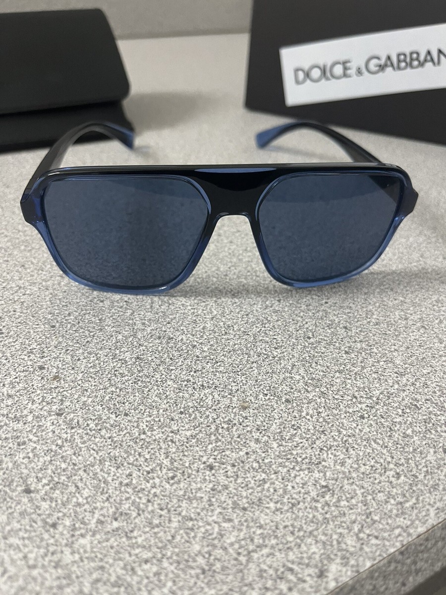 dolce gabbana sunglasses men DG6134 Blue Preowned Excellent