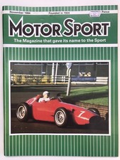 Collectable - Motor Sport Magazine - NOVEMBER 1984