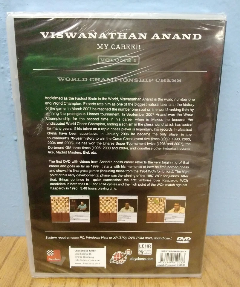 WORLD CHAMPIONSHIP - My Career - Viswanathan Anand - VOLUME 1 - Image 2 of 3