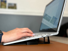 Universal Compact Elevated Laptop Stand 10  Angle