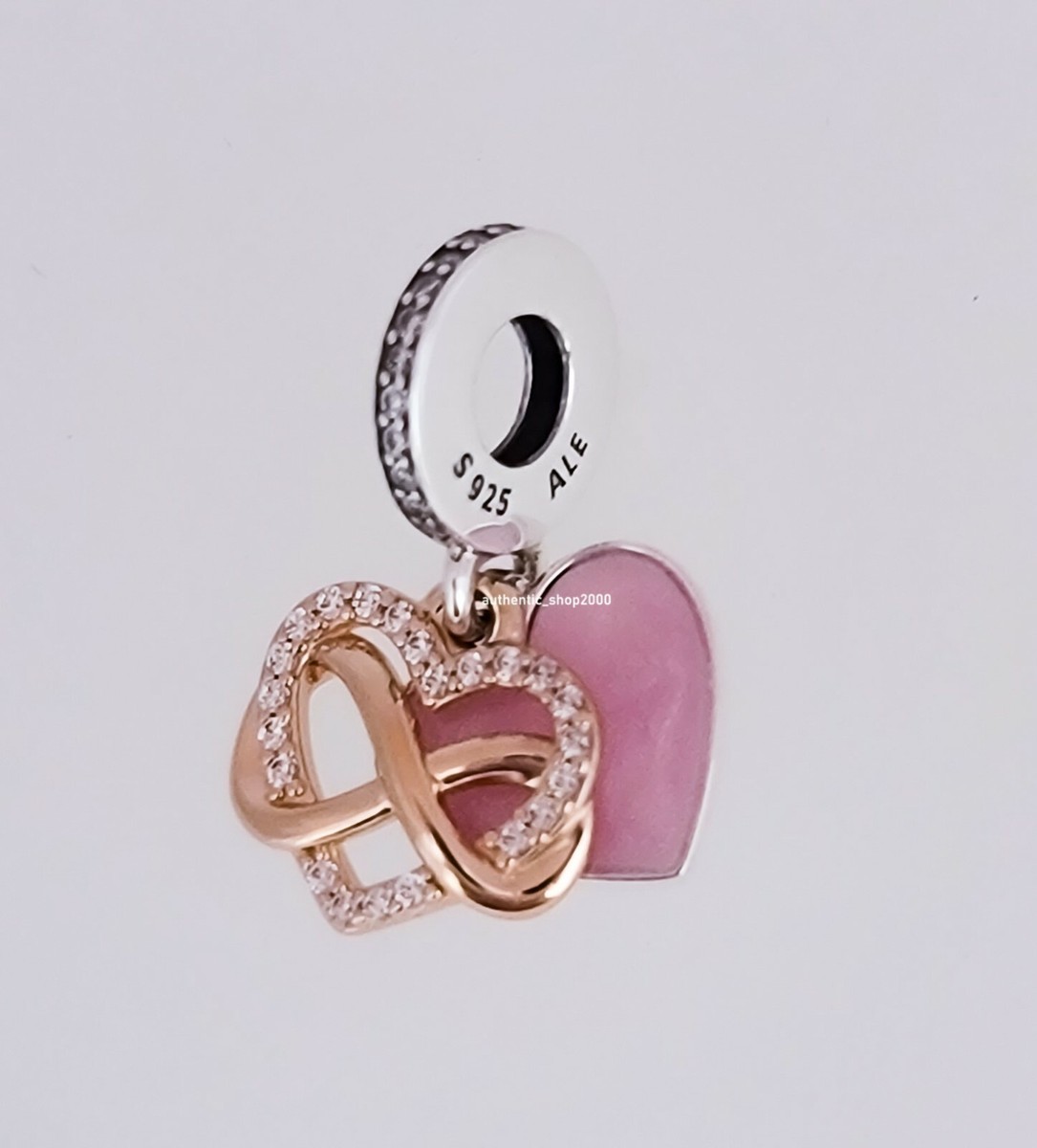 NEW PANDORA Rose Sparkling Infinity Family Forever Heart Charm Pendant  788878C01