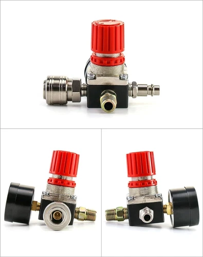 1/4" Druckregler Druckluft Druckminderer Druckregulierung Kompressor 0-12bar DHL - Bild 6 von 12