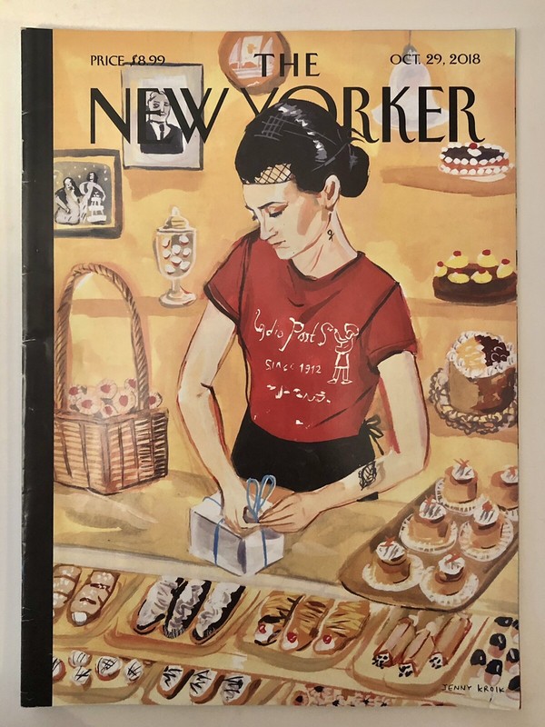 The New Yorker Oct 29 2018 Cover ARTHUR AVENUE by Jenny Kroik