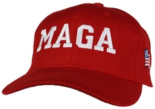 Tropic Hats Adult Embroidered MAGA 45 American Flag Trump Adjustable Ballcap