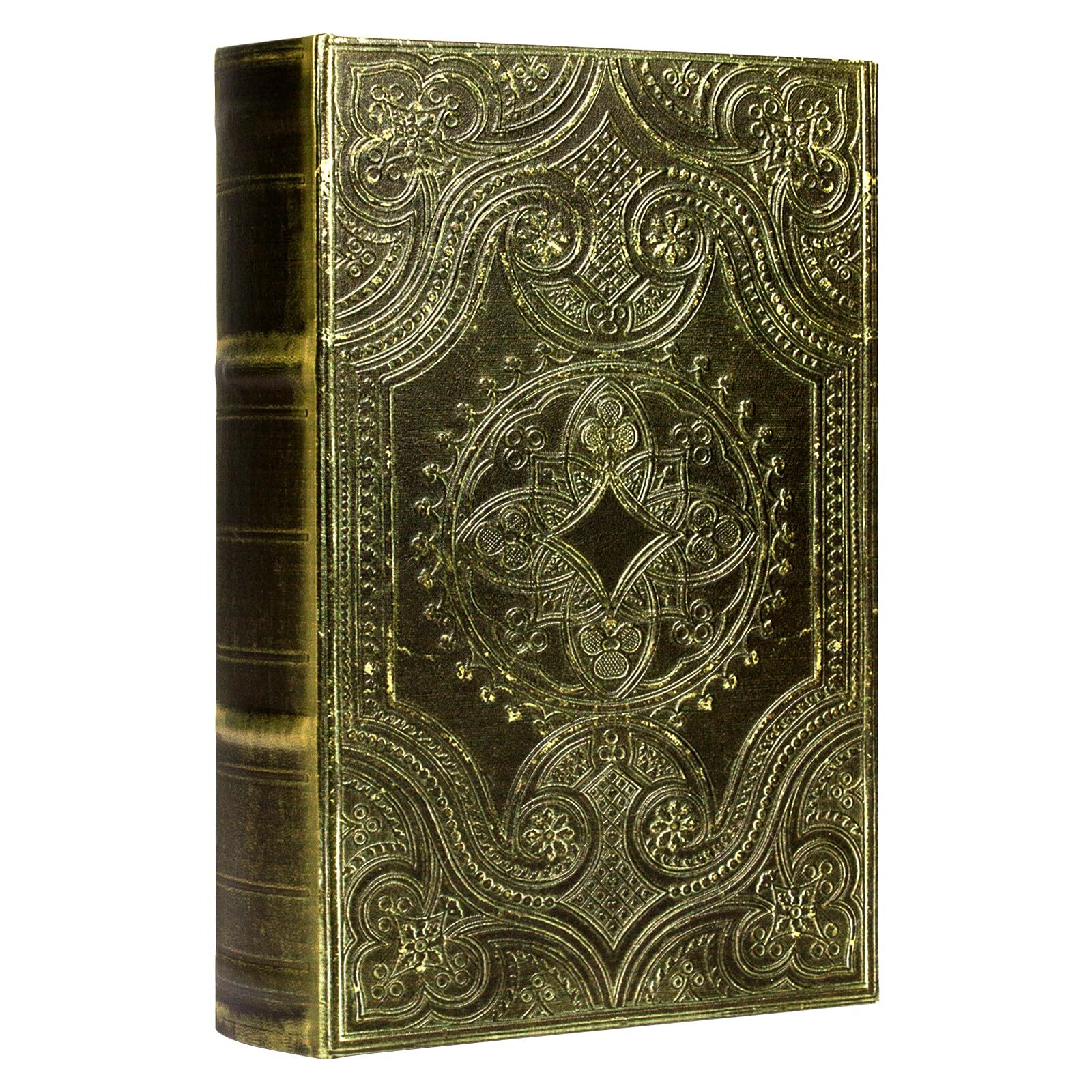 Decorative Book Boxvintage Style Fake Book Box Faux Leather Embossing Box12" La