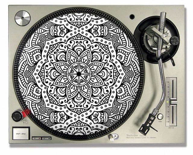 Mandala Vinyl DJ SLIPMATS / Turntable SLIP MATS X 2 TECHNICS eBay
