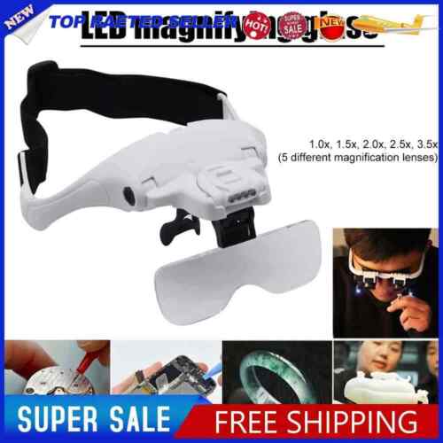 HD Multiple Magnification Eyepiece with 5 Lenses Magnifier for Clock Maintenance - Foto 1 di 12