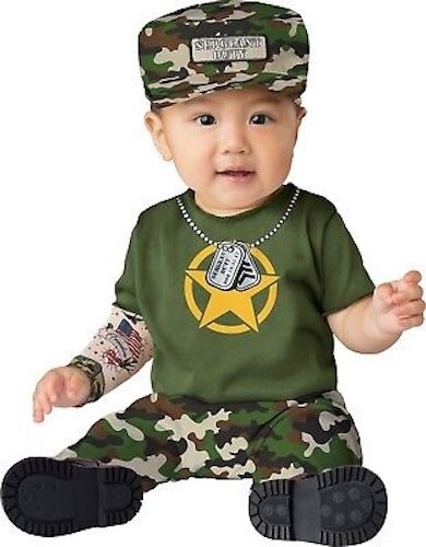 Private Duty Infant Army Costume NWT Free Shipping UK