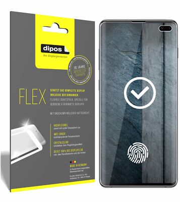 3x Samsung Galaxy S10 PLUS Schutzfolie 3D Flex Folie 100% Displayabdeckung S 10+