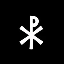 CHI RHO PAX DOMINI CROSS Solid Vinyl Decal Sticker - FREE USA SHIPPING