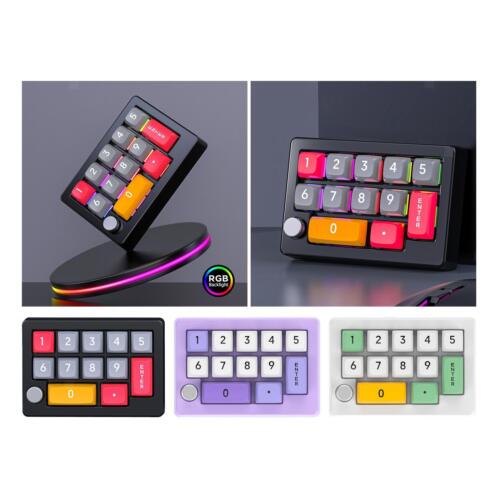 Mechanische Einhand Gaming Tastatur mit 12 Tasten, Mini Tastatur, - Bild 1 von 10
