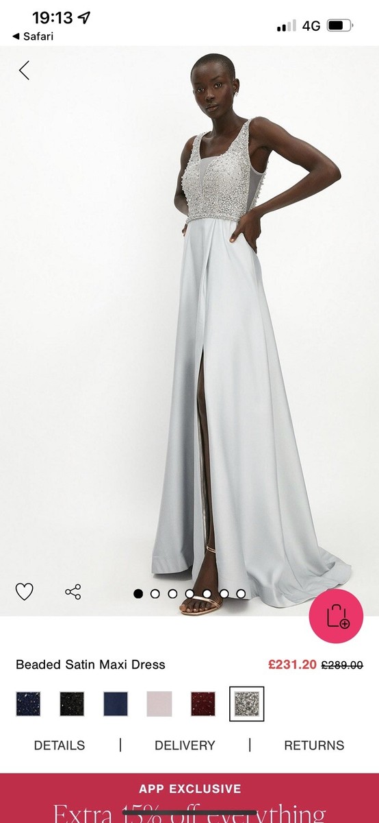 coast beaded maxi satin dress Size M | eBay coast beaded maxi satin dress Size M | eBay