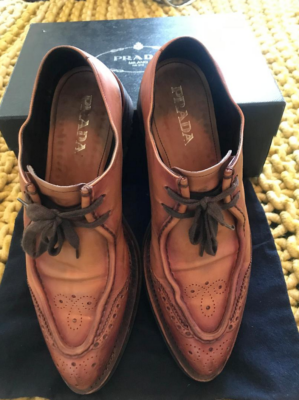 Prada Runway Lug-Sole Zip Wing-Tip, Brown.
Size Used like new 
13 Prada FW 2013 Runway Lug-Sole Zip Wing-Tip, Brown, 7UK | Grailed main image 4